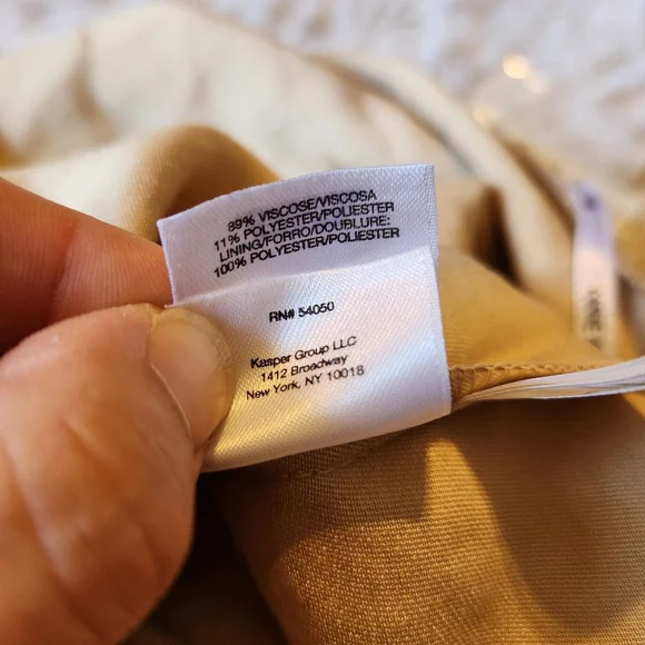 Anne Klein Foiled Light Coffee Maxi Shirt Dress - Picture 13 of 14